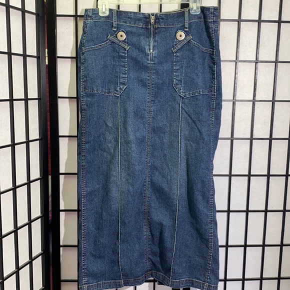Defuze Denim Jean Skirt Size 7/8 - Picture 1 of 5